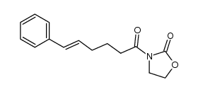 (E)-3-(6-Phenylhex-5-enoyl)oxazolidin-2-one结构式