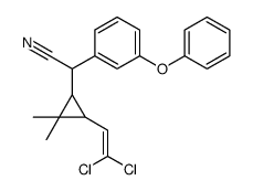 2-[3-(2,2-dichloroethenyl)-2,2-dimethylcyclopropyl]-2-(3-phenoxyphenyl)acetonitrile结构式