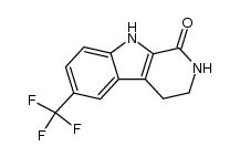 6-(trifluoromethyl)-2,3,4,9-tetrahydro-1H-pyrido[3,4-b]indol-1-one Structure