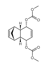 3β,7β-bis(methoxycarbonyloxy)-endo-tricyclo[6.2.1.02.7]undeca-4,9-diene Structure