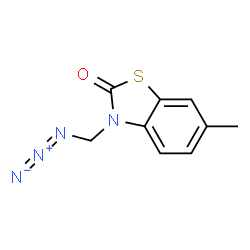 2(3H)-Benzothiazolone,3-(azidomethyl)-6-methyl- Structure