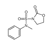 N-Methyl-2-oxo-N-phenyl-1,3-oxazolidine-3-sulfonamide结构式