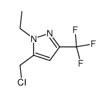 5-(chloromethyl)-1-ethyl-3-(trifluoromethyl)-1H-pyrazole Structure