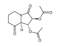 (1R,2S,8aS)-3,8-dioxooctahydroindolizine-1,2-diyl diacetate Structure