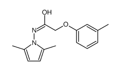 N-(2,5-dimethylpyrrol-1-yl)-2-(3-methylphenoxy)acetamide Structure