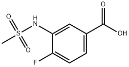 4-fluoro-3-methanesulfonamidobenzoic acid structure