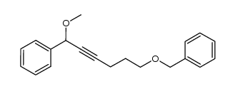 1-((6-methoxy-6-phenylhex-4-ynyloxy)methyl)benzene Structure