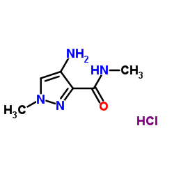 4-AMINO-1-METHYL-1 H-PYRAZOLE-3-CARBOXYLIC ACID METHYLAMIDE HYDROCHLORIDE Structure