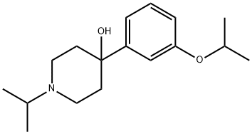 4-(3-isopropoxyphenyl)-1-isopropylpiperidin-4-ol结构式
