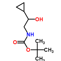 (2-环丙基-2-羟基乙基)-氨基甲基-1,1-二甲基乙酯结构式