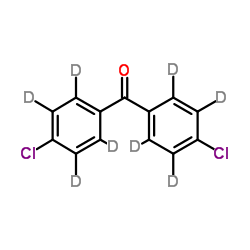 Bis(4-chlorophenyl)methanone-d8 Structure