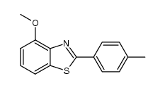 4-methoxy-2-(4-methylphenyl)benzothiazole结构式