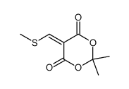 5-(methylsulfanylmethylene)-2,2-dimethyl-1,3-dioxane-4,6-dione Structure