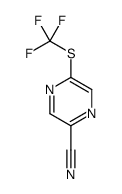 5-[(Trifluoromethyl)sulfanyl]-2-pyrazinecarbonitrile Structure