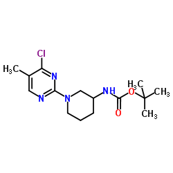 2-Methyl-2-propanyl [1-(4-chloro-5-methyl-2-pyrimidinyl)-3-piperidinyl]carbamate picture