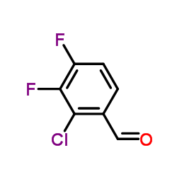 2-氯-3,4-二氟苯甲醛结构式