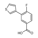 4-fluoro-3-thiophen-3-ylbenzoic acid Structure