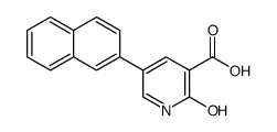5-naphthalen-2-yl-2-oxo-1H-pyridine-3-carboxylic acid Structure