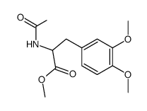 methyl 2-acetamido-3-(3,4-dimethoxyphenyl)propanoate结构式