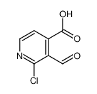 2-CHLORO-3-FORMYLISONICOTINIC ACID structure