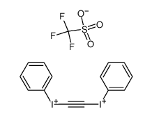 bis(phenyl(((trifluoromethyl)sulfonyl)oxy)iodo)acetylene Structure