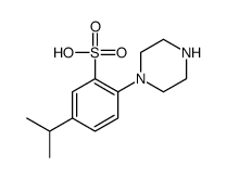 2-piperazin-1-yl-5-propan-2-ylbenzenesulfonic acid结构式