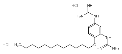 N,N'''-[4-(dodecyloxy)-1,3-phenylene]bisguanidine dihydrochloride结构式