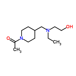 1-(4-{[Ethyl(2-hydroxyethyl)amino]methyl}-1-piperidinyl)ethanone Structure