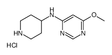 (6-甲氧基-嘧啶-4-基)-哌啶-4-基-胺盐酸盐结构式
