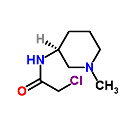 2-Chloro-N-[(3S)-1-methyl-3-piperidinyl]acetamide结构式