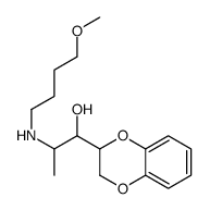 α-[1-[(4-Methoxybutyl)amino]ethyl]-1,4-benzodioxane-2-methanol结构式