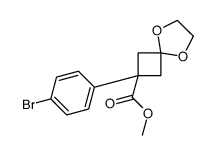 2-(4-溴苯基)-5,8-二噁螺[3.4]辛烷-2-羧酸甲酯结构式