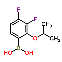 3,4-Difluoro-2-isopropoxyphenylboronic acid Structure