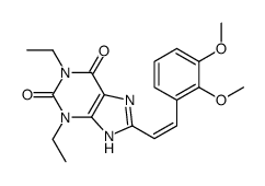 8-[(E)-2-(2,3-dimethoxyphenyl)ethenyl]-1,3-diethyl-7H-purine-2,6-dione Structure