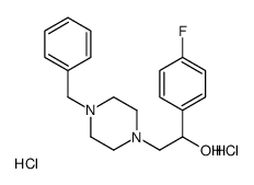 2-(4-benzylpiperazin-1-yl)-1-(4-fluorophenyl)ethanol,dihydrochloride Structure