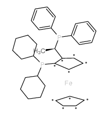 (R)-1-[(SP)-2-(二环己基膦)二茂铁基乙基]二苯基膦图片