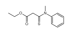 ethyl N-methyl-N-phenylthiocarbamoylacetate Structure