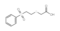 2-([2-(PHENYLSULFONYL)ETHYL]THIO)ACETIC ACID Structure