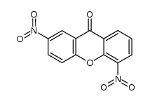 2,5-dinitro-xanthen-9-one Structure