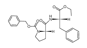 ethyl 3-phenyl-N-[1-[(phenylmethoxy)carbonyl]-L-prolyl]-L-alaninate structure