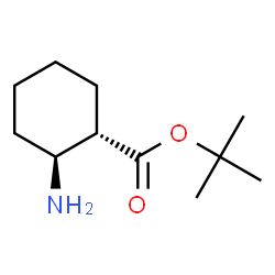 Cyclohexanecarboxylic acid, 2-amino-, 1,1-dimethylethyl ester, (1S-trans)- Structure