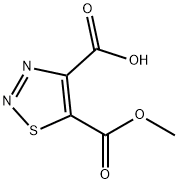 1,2,3-Thiadiazole-4,5-dicarboxylic acid, 5-methyl ester结构式