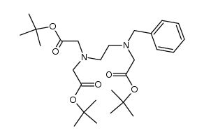 N-benzyl-N,N',N'-tris(tert-butyloxycarbonylmethyl)ethylenediamine Structure