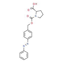 4-苯基偶氮苄氧基羰基-Pro-OH结构式