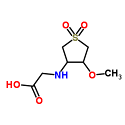 (4-METHOXY-1,1-DIOXO-TETRAHYDRO-1LAMBDA6-THIOPHEN-3-YLAMINO)-ACETIC ACID Structure