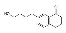 7-[4-hydroxybutyl]-1,2,3,4-tetrahydronaphthalen-1-one Structure