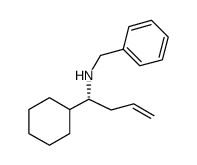 N-benzyl-1-cyclohexyl-3-butenylamine结构式