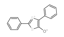 1,3-Dithiol-1-ium, 4-hydroxy-2,5-diphenyl-, hydroxide, inner salt Structure