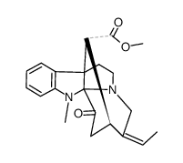 1-Methyl-3-oxo-2,4(1H)-cyclo-3,4-secoakuammilan-17-oic acid methyl ester Structure