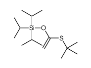 1-tert-butylsulfanylethenoxy-tri(propan-2-yl)silane Structure